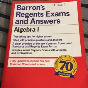 Barrons Regents exam and Answers Algebra 1